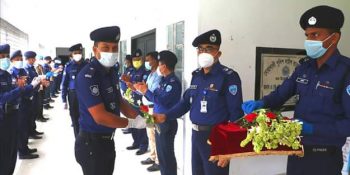 নোয়াখালীতে করোনা জয়ী পুলিশ সদস্যদের সংবর্ধনা  | বাংলারদর্পন